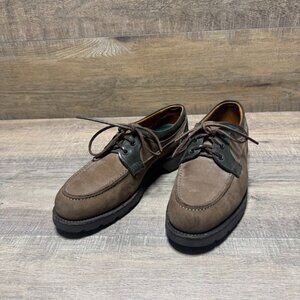 Allen Edmonds Roanoke Brown/Olive Leather Boat Shoes Men's Size 7.5